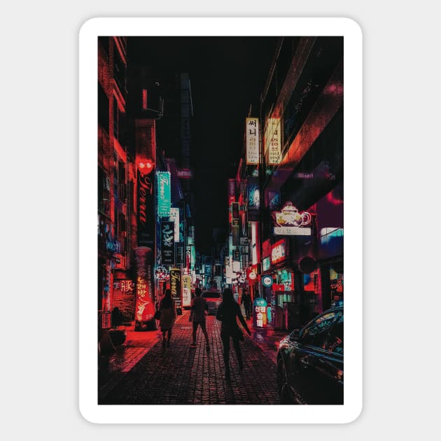 Cyberpunk Nights Sticker by Caline Design